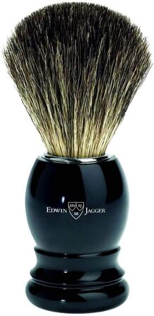 Щітка для гоління Badger Hair Pure Badger Edwin Jagger чорна