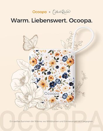 Електричні грілки для рук OCOOPA (2 шт.), 3 режими нагріву, 4000mAh, USB-зарядка, подарунок для жінок, для активного відпочинку