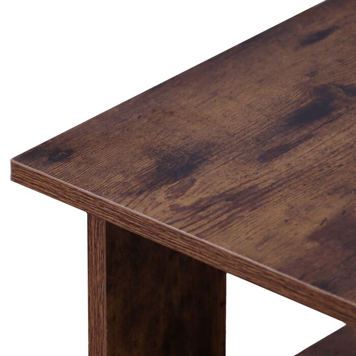 Зручний журнальний столик Relaxdays з нижньою полицею