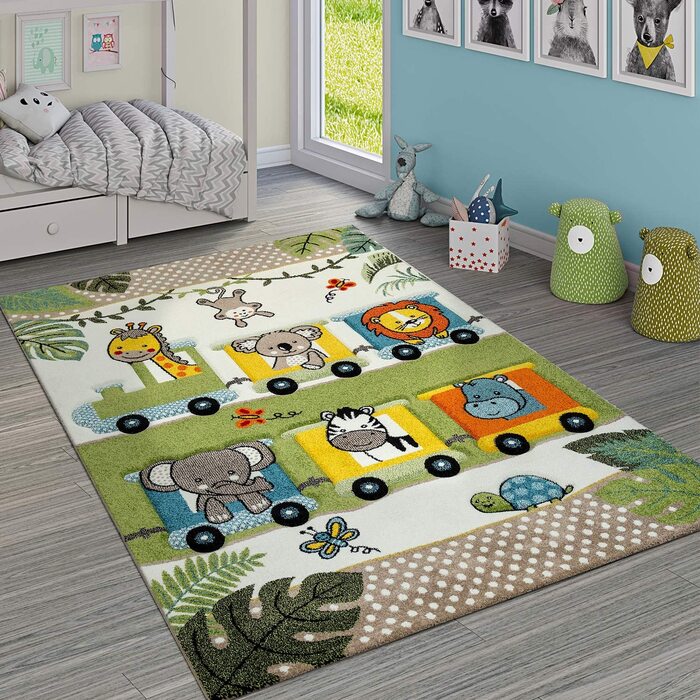Дитячий килимок із зображенням тварин 120 х 170 см