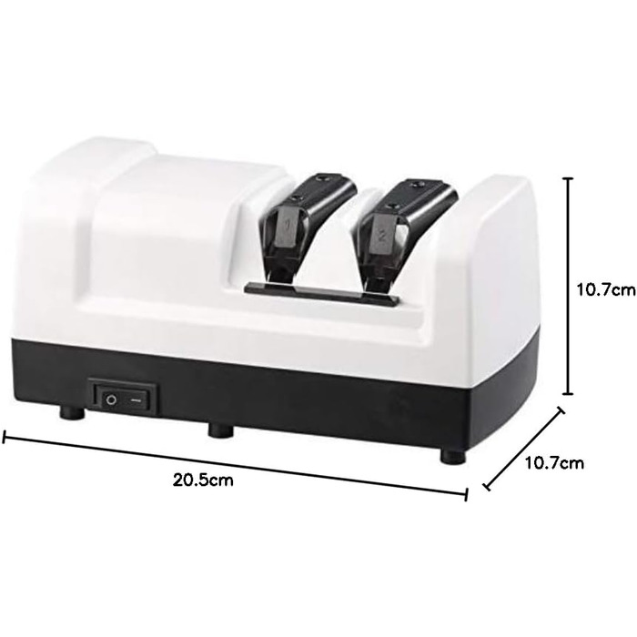 Електричний професійний точило для ножів Rosenstein & Söhne з алмазним диском, грубе та тонке точіння, 60 Вт