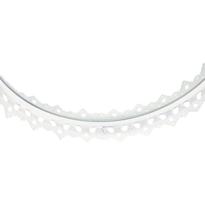 Дзеркальний піднос DRULINE - піднос для прикраси-Органайзер для макіяжу-піднос для свічок - піднос для прикрас-косметичний піднос-обсяг близько 39 х 4 х 17 см-метал / дзеркало-ідея подарунка (дзеркальний піднос Eva (комплект з 3 предметів) - білий, білий)