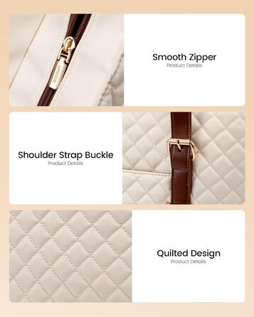 Сумка для ноутбука LOVEVOOK 15.6 дюймів для жінок з відділенням для ланчу, сумка-шоппер, ділова сумка, портфель, сумка для навчання, середнього розміру, водонепроникна, чорна