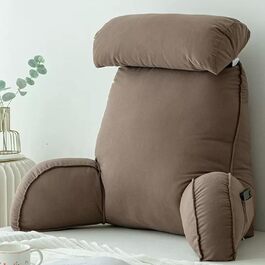 Подушка для сну та відпочинку Miaogoo, зручна підтримка шиї та спини, знімне крісло, м'яка подушка для шиї, зняття болю (зелений, коричневий)