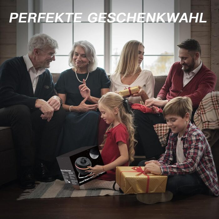 Проєктор зоряного неба Sternenhimmel: Галактика, планетарій, нічник для дітей та дорослих - чорний