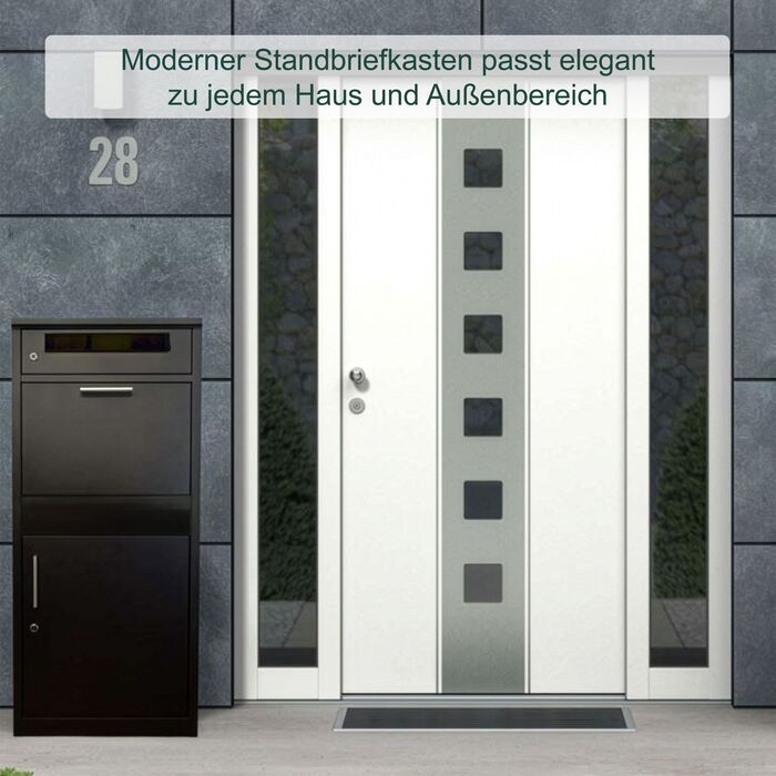 Скринька для листів Relaxdays з відділенням для пакунків