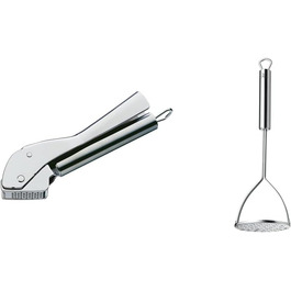 Прес для часнику WMF Profi Plus Cromargan® з нержавіючої сталі, 17,5 см, придатний для миття в посудомийній машині