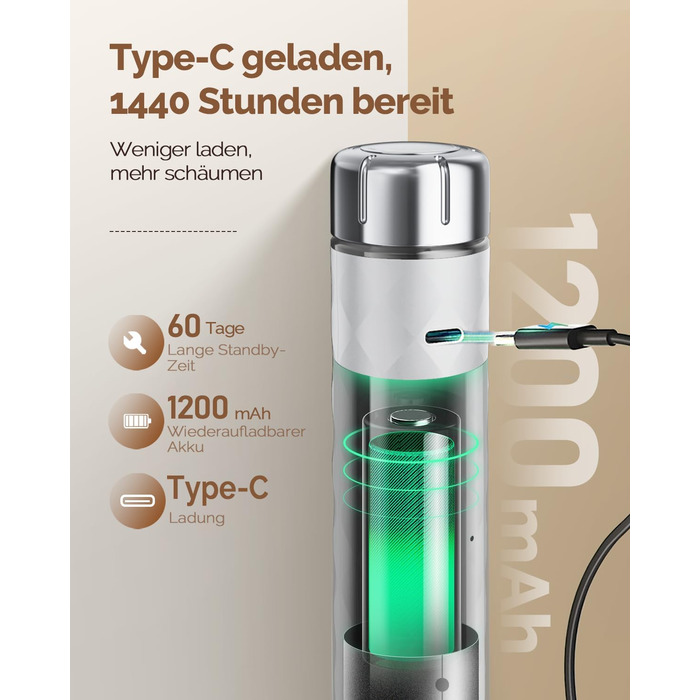 Електричний пінний міксер Maestri House LunaFro 2.0: бездротовий, з регулюванням швидкості та підставкою з нержавіючої сталі