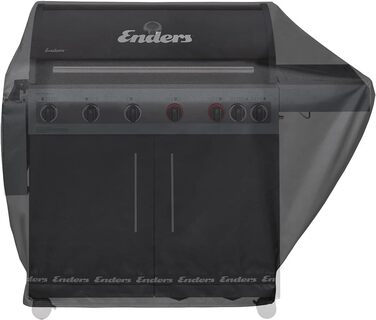 Чохол для газового грилю Enders Boston 6 KR Turbo, водонепроникний, UV-захист, поліестер 600D, чорний