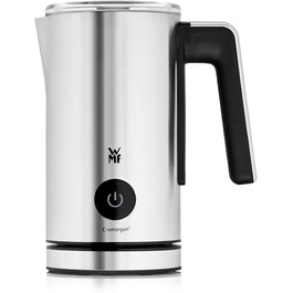Електричний спінювач молока WMF Stelio, 500 Вт, 150-250 мл, антипригарне покриття, бездротовий, для гарячого та холодного молока, какао, cromargan матовий/сріблястий