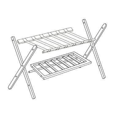 Підставка для валіз Relaxdays з бамбука