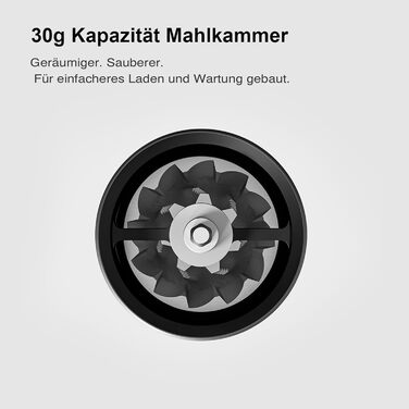 Кавомолка ручна TIMEMORE Chestnut Ganzmetall C5 Pro, чорна: керамічний жолоб, 25г, сталь