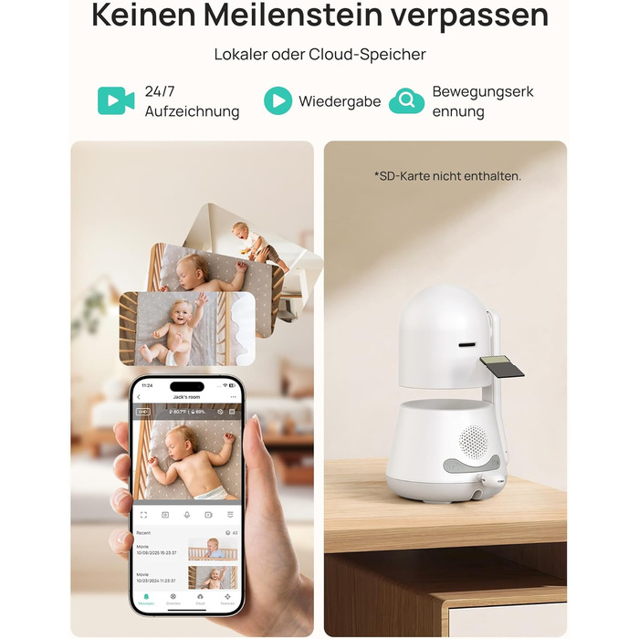 Відеоняня Dr.Care LumiView з камерою та монітором 5