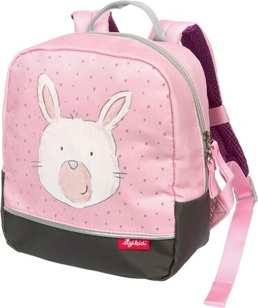 Рюкзак Fuchs Forest Bags для дівчаток і хлопчиків Дитячий рюкзак рекомендований від 2 років синій/помаранчевий, 23x20x10 см (рожевий/зайчик), 25053