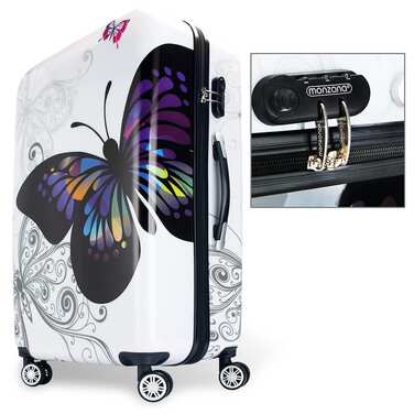 Жорсткий чохол для коліс 360º Полікарбонат Butterfly 98L