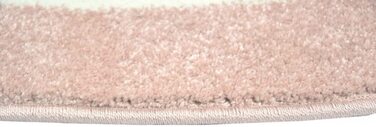 Дитячий килимок для ігор із зіркою в рожевому, сірому, білому кольорах. Розмір 80 см круглий