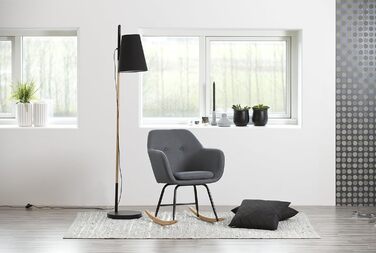 Крісло-гойдалка AC Design Furniture Wendy, метал, сірий (темно-сірий), 57x71x81 см