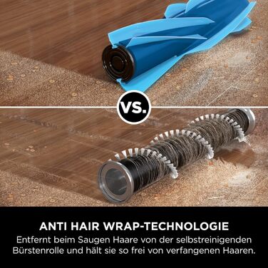 Пылесос Shark Clean & Empty с док-станцией для самоочистки, до 40 мин. работы, беспроводной, для шерсти животных, ковров и твердых полов, с LED-подсветкой, тихий, белый/синий, BU3521EU