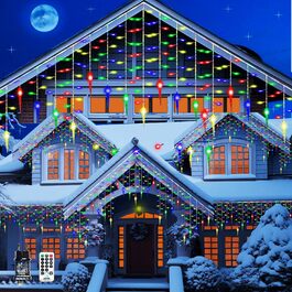 EASTERNSTAR Льодогенератор світлодіодна гірлянда 20м, 200 LED, тепле біле світло, водонепроникна, для декору саду, вечірки, весілля, Різдва