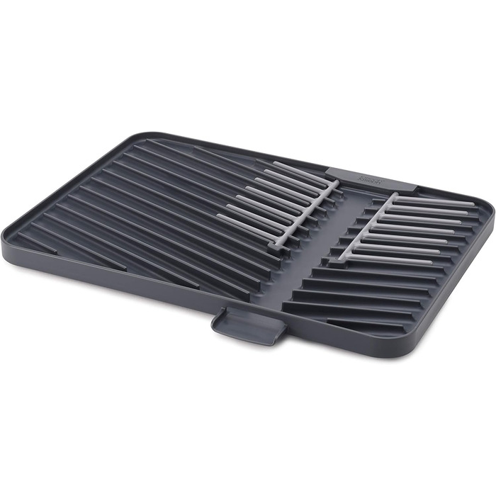 Сушарка для посуду Joseph Joseph, пластикова, регульована, складна, з піддоном для води, сіра, 30 см