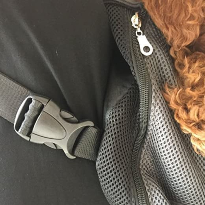 Рюкзаки Wiigudaдля домашніх тварин, сумка для перенесення собак і кішок, рюкзак з п'ятьма отворами для перенесення, розмір M сірий