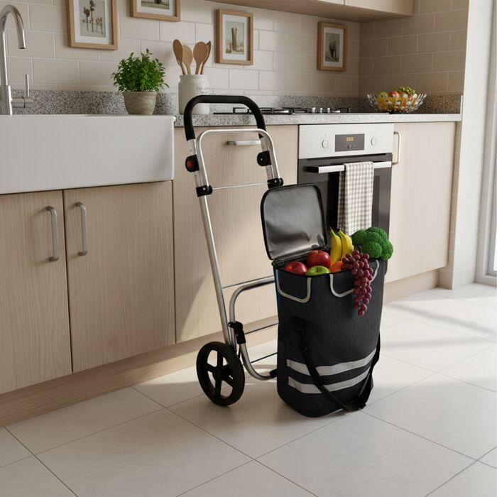 Складаний візок для покупок Relaxdays, об'єм 45 л