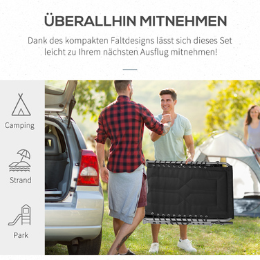 Складний розкладний шезлонг Outsunny Sun Lounger з подушкою 5-рівнева регульована спинка сталева оксфордська тканина чорний 188x57x30см для саду та патіо