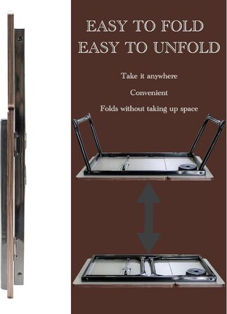 Столик для ноутбука з регульованими ніжками та підстаканником, підставка для читання, піднос для сніданку на диван, ліжко, терасу, балкон (Білий, Коричневий)