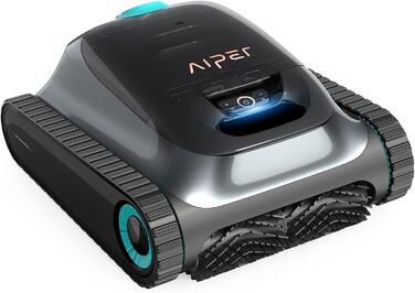 AIPER робот-пилосос для басейну, для стін і дна, очищення водної лінії, акумуляторний, 150 хв роботи, 4 режими, фільтр 3,5 л, інтелектуальна навігація 2.0, для каркасних басейнів до 150 м²