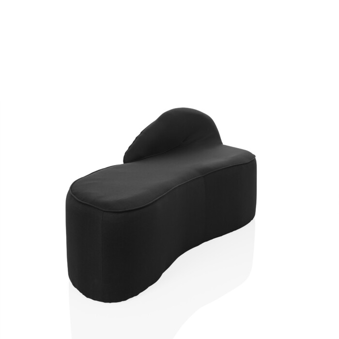 Диван для відпочинку / Диван для прийому гостей BARACOA, тканина чорного кольору, hjh OFFICE