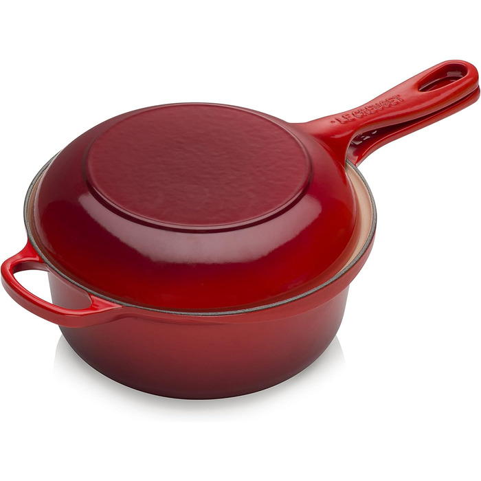 Le Creuset Marmitout: каструля-термос з чавуну, 2.3 л, Ø 22 см, вишневий (25044220902460)