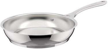 Сковорода Lagostina Orchestra з нержавіючої сталі 18/10, діаметр 28 см, тришарове дно Lagotherm, полірована зовні та сатинова всередині, для всіх типів плит