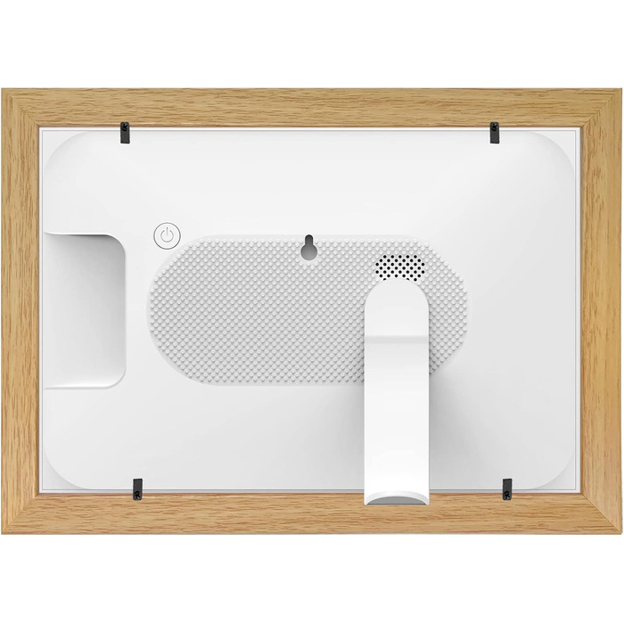 Цифровий фоторамка Cytem 10.1 дюйма з Wi-Fi, 32GB, сенсор руху, IPS 16:10, сенсорне управління, коричневе дерево, FrameO Software