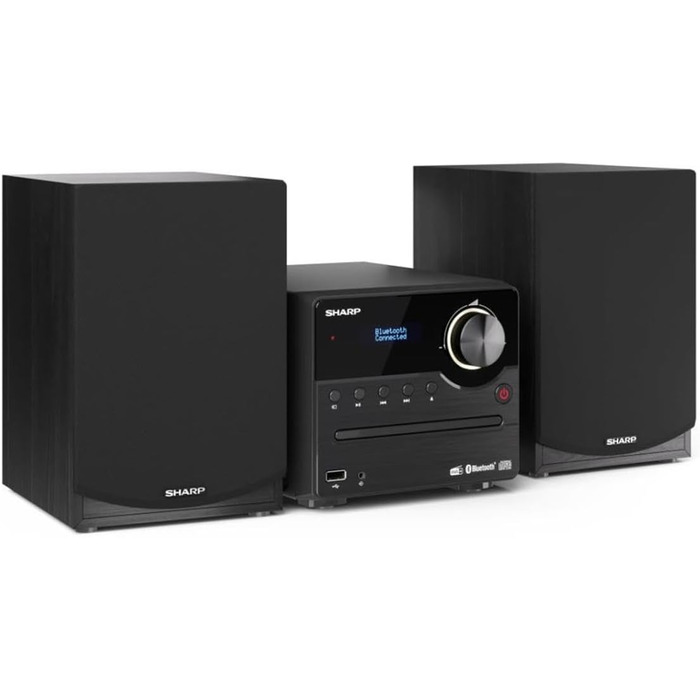 Компактна система SHARP XLB520D 40 Вт, DAB/FM, Bluetooth, чорний