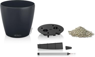 Горщик для квітів LECHUZA CLASSICO Color 28 сірий, 13204, 28.5x28.5x26 см