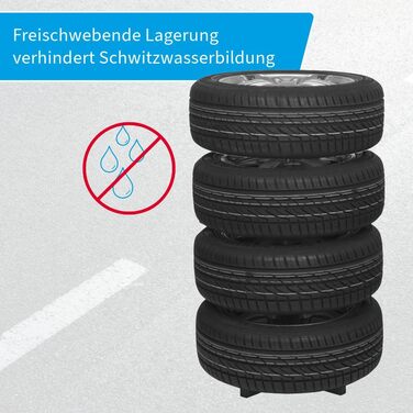 Стійка для дисків Cartrend з захисною оболонкою, для зберігання 4 автодисків, ширина до 225 мм