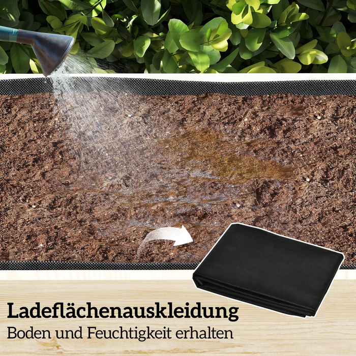 Підвищений грядок з решіткою для ліан, 2-рівневий квітник з 2 посадковими ящиками, дерево, 108 x 62 x 120 см