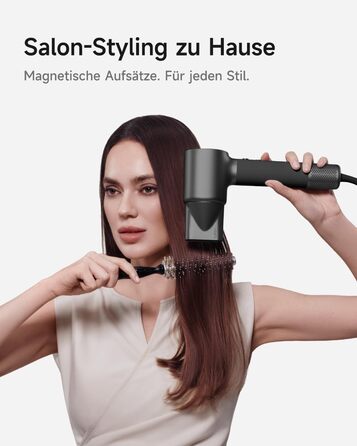 Фен для волосся Laifen Neo Special Starlight: безщітковий мотор 110 000 об/хв, іонізація 200 млн негативних іонів, інтелектуальний контроль температури, 2 магнітні насадки