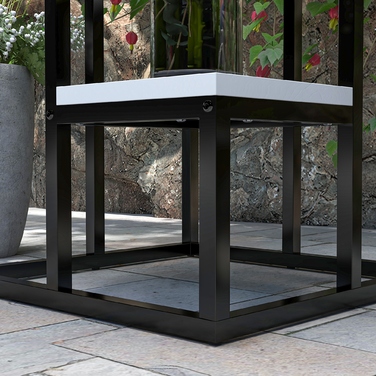 Outsunny Plant Stand Сталевий стелаж для квітів 4 яруси для саду балкон 34x34x70см білий