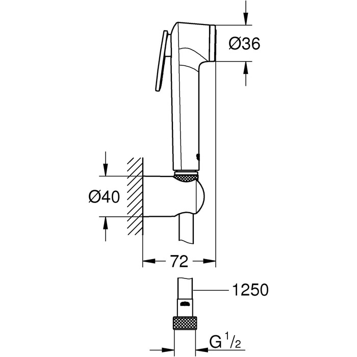 Ручний душ Grohe Vitalio Trigger Spray