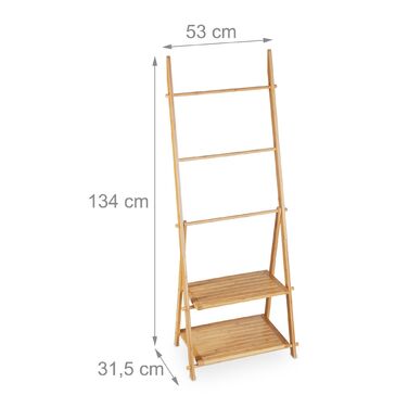 Полотенцесушильник Relaxdays з 2 полицями