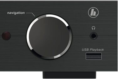 Тюнер Hama HiFi DIT2006BT Інтернет-радіо, DAB/DAB, Bluetooth, WLAN, Spotify, USB/AUX, Будильник, чорний