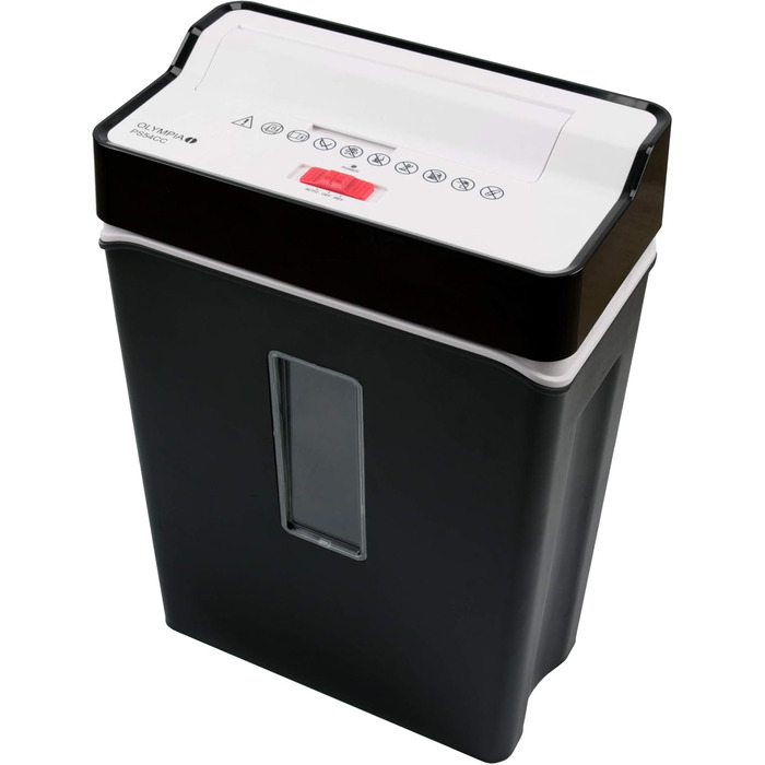 Шредер для документів Olympia PS 54 CC Profi Aktenvernichter – безпека P4, різений ніж, 8 аркушів, для офісу