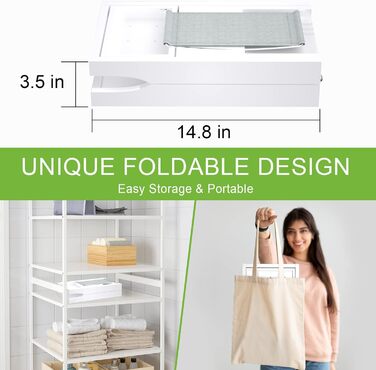 Підставка для ванни Artmalle, складаний столик з бамбука з тримачем для книги та келиха, мильниця в подарунок, для спа-салонів та читання