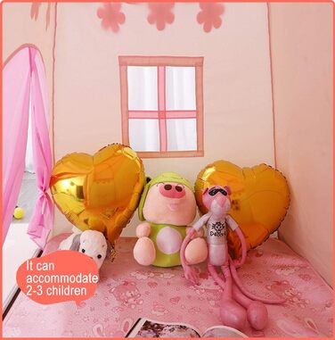 Дитячий ігровий намет із зірковими вогнями Princess Castle Teepee для внутрішнього та зовнішнього використання (рожевий)
