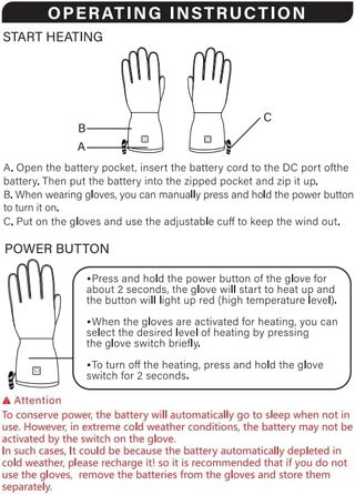 Електричні гріючі рукавички для жінок та чоловіків, USB, 3 режими нагріву, сенсорний екран, водонепроникні, чорний (XS-S)