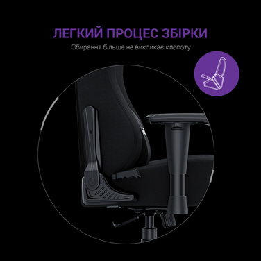 Крісло ігрове Anda Seat Luna Dark Grey fabric Size L