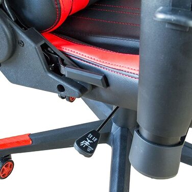 Ігрове крісло Nativ регульоване по висоті обертове до 150 кг чорно-червоне