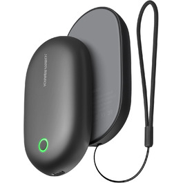 Електричні грілки для рук 2 шт. 5000 mAh, роздільні, з магнітом, швидкий нагрів, багаторазові з шнурком, ультракомпактні для активного відпочинку взимку