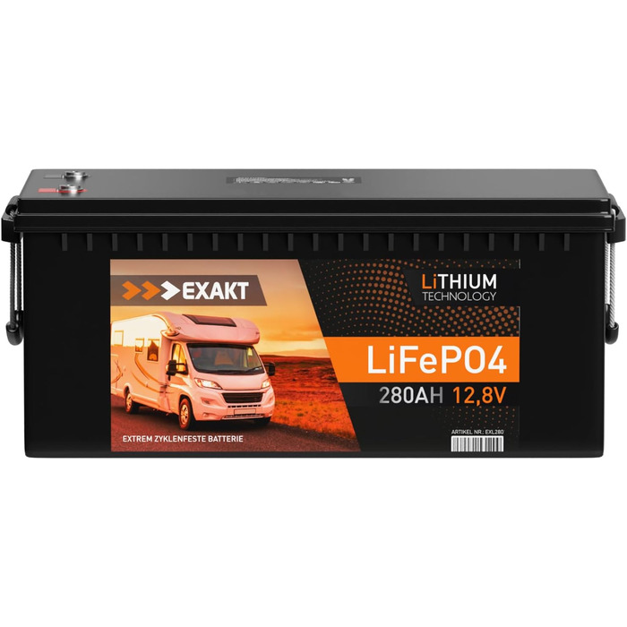 Акумуляторна батарея LiFePO4 280Ah 12V в т.ч. BMS Літієва батарея Сонячна батарея Будинок на колесах Сонячний човен Акумулятор ДБЖ